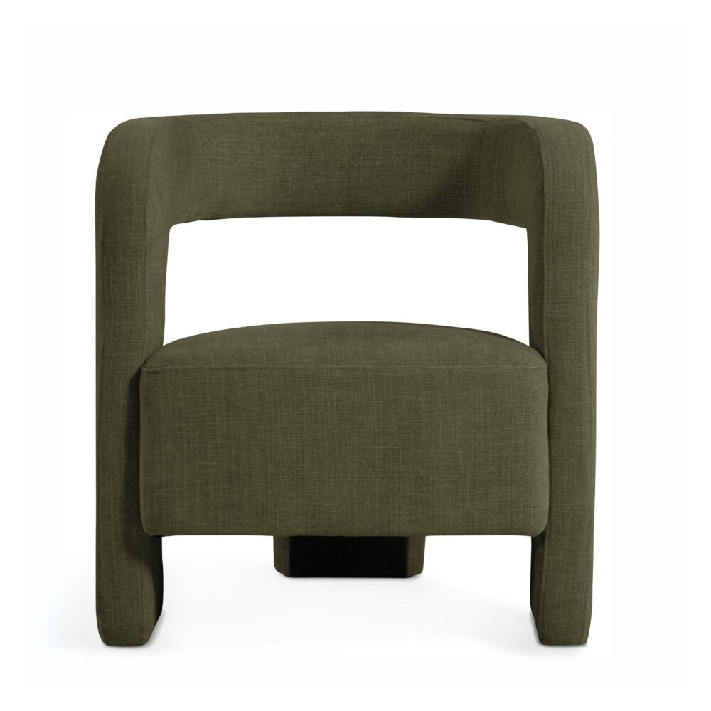groene retro fauteuil Noor afbeelding 2