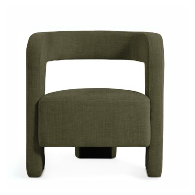 groene retro fauteuil Noor afbeelding 2