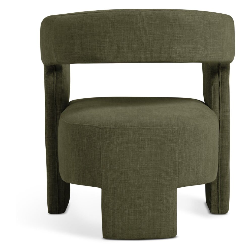 groene retro fauteuil Noor afbeelding 3