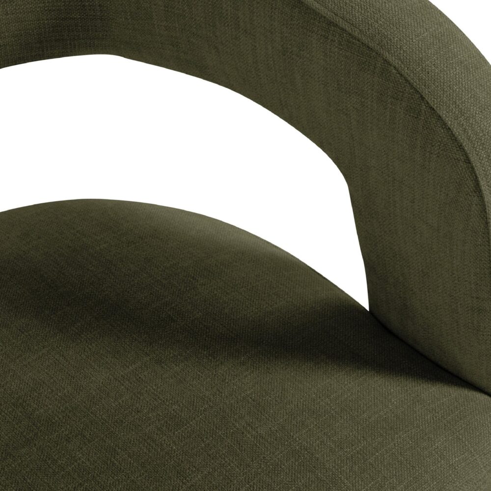 groene retro fauteuil Noor afbeelding 4