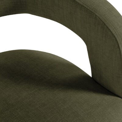 groene retro fauteuil Noor afbeelding 4