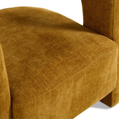gele retro design fauteuil Noor afbeelding 6