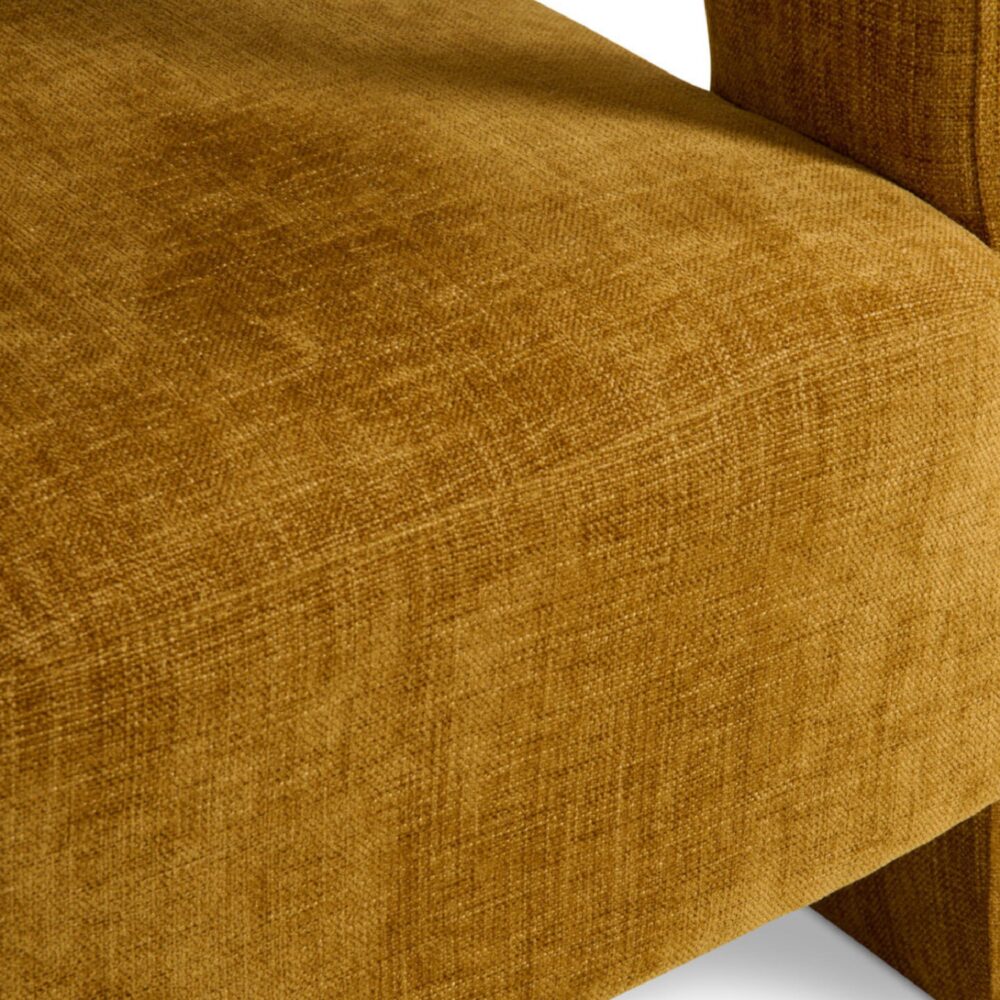 gele retro design fauteuil Noor afbeelding 5