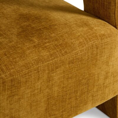 gele retro design fauteuil Noor afbeelding 5