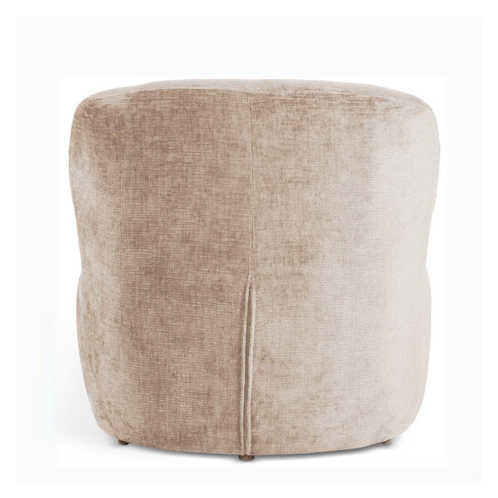 beige stoffen lounge fauteuil Ember afbeelding 4