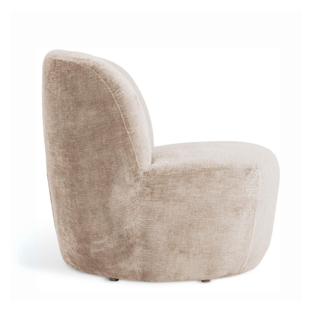 beige stoffen lounge fauteuil Ember afbeelding 3