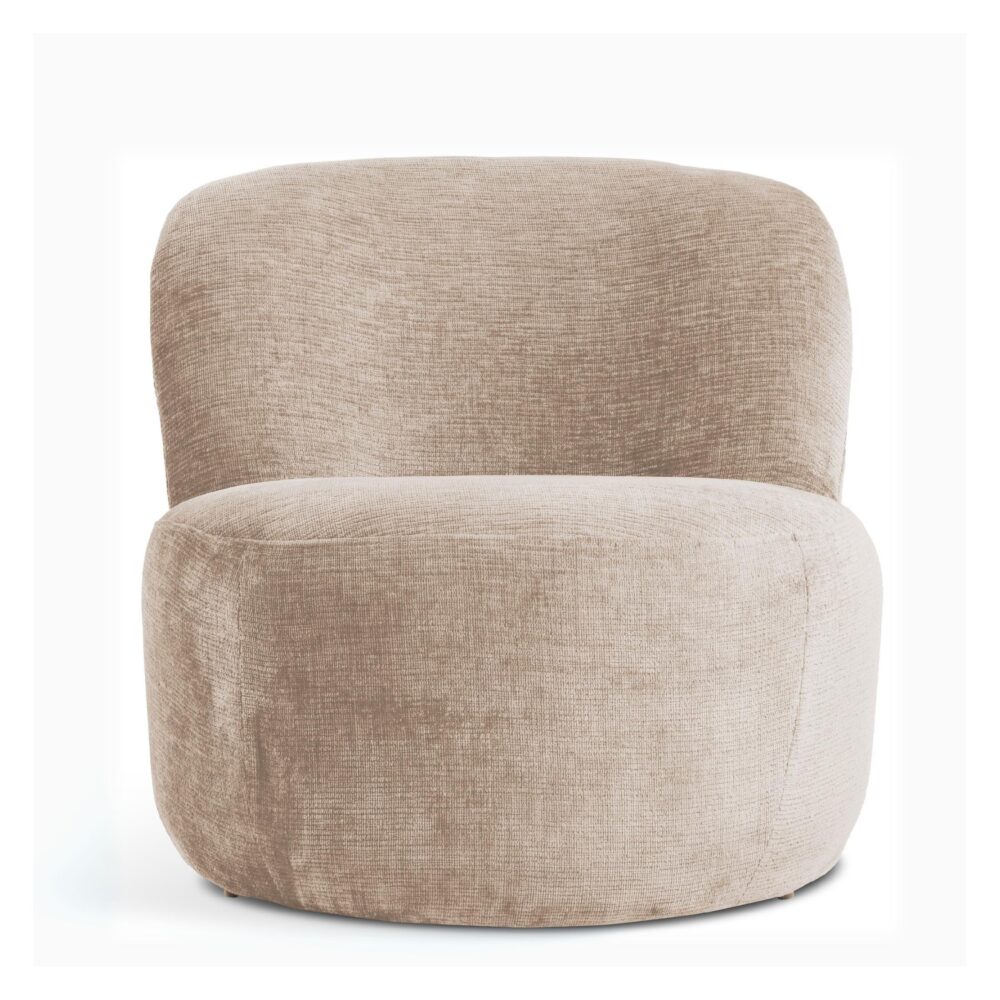 beige stoffen lounge fauteuil Ember afbeelding 2
