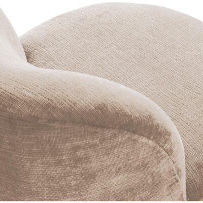 beige stoffen lounge fauteuil Ember afbeelding 6
