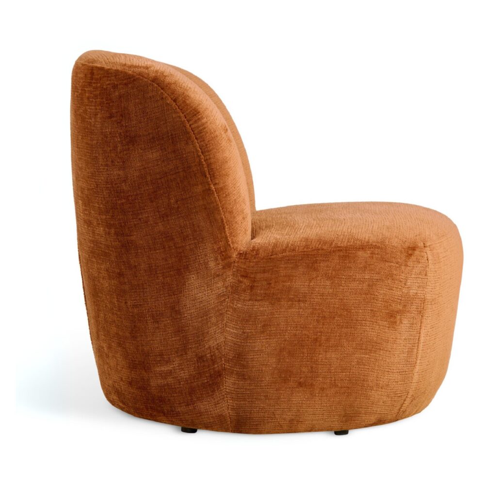 stoffen lounge fauteuil Ember terracotta afbeelding 3