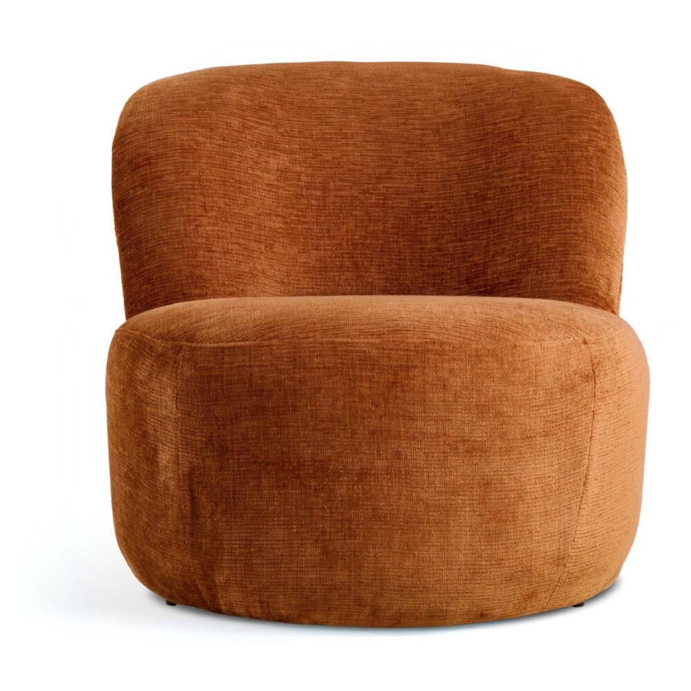 stoffen lounge fauteuil Ember terracotta afbeelding 2