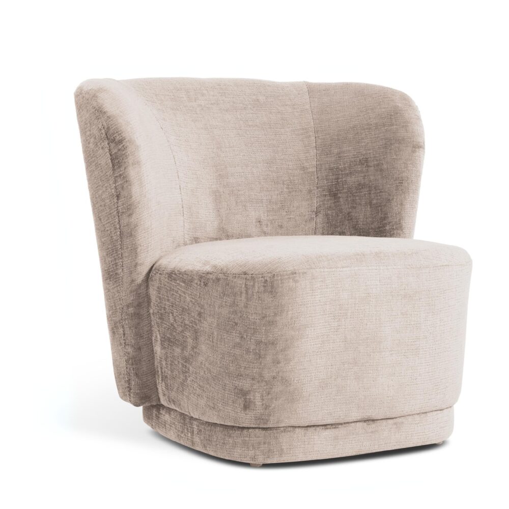 retro design fauteuil Kjell beige afbeelding 1