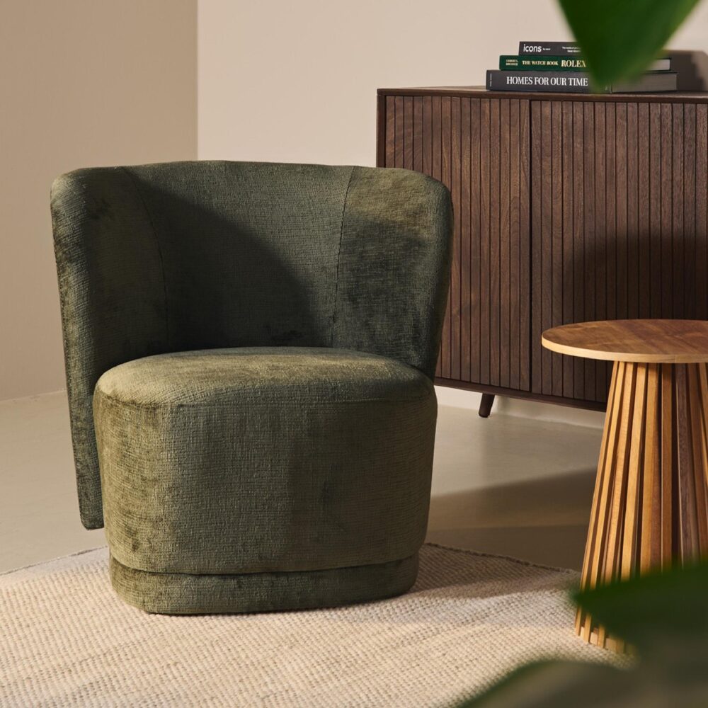 retro fauteuil Kjell vintage groen afbeelding 6