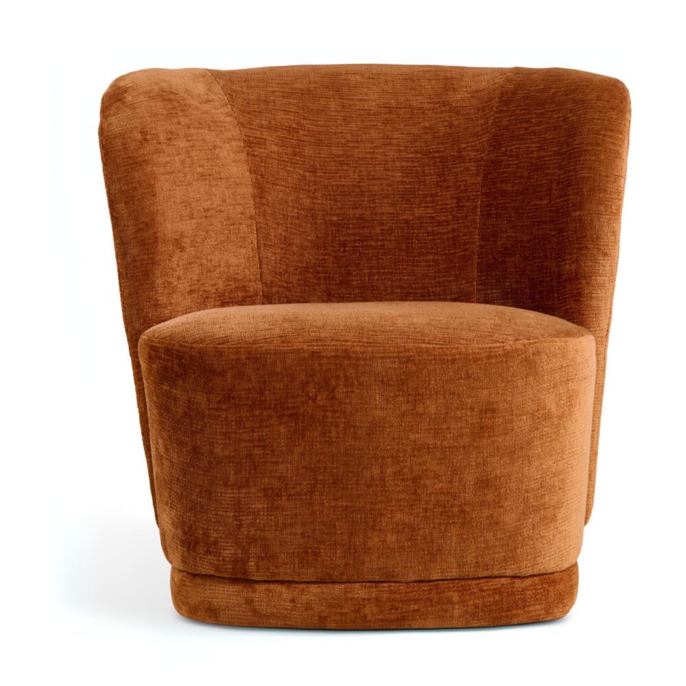 retro terracotta fauteuil Kjell afbeelding 2
