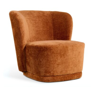 retro terracotta fauteuil Kjell afbeelding 1