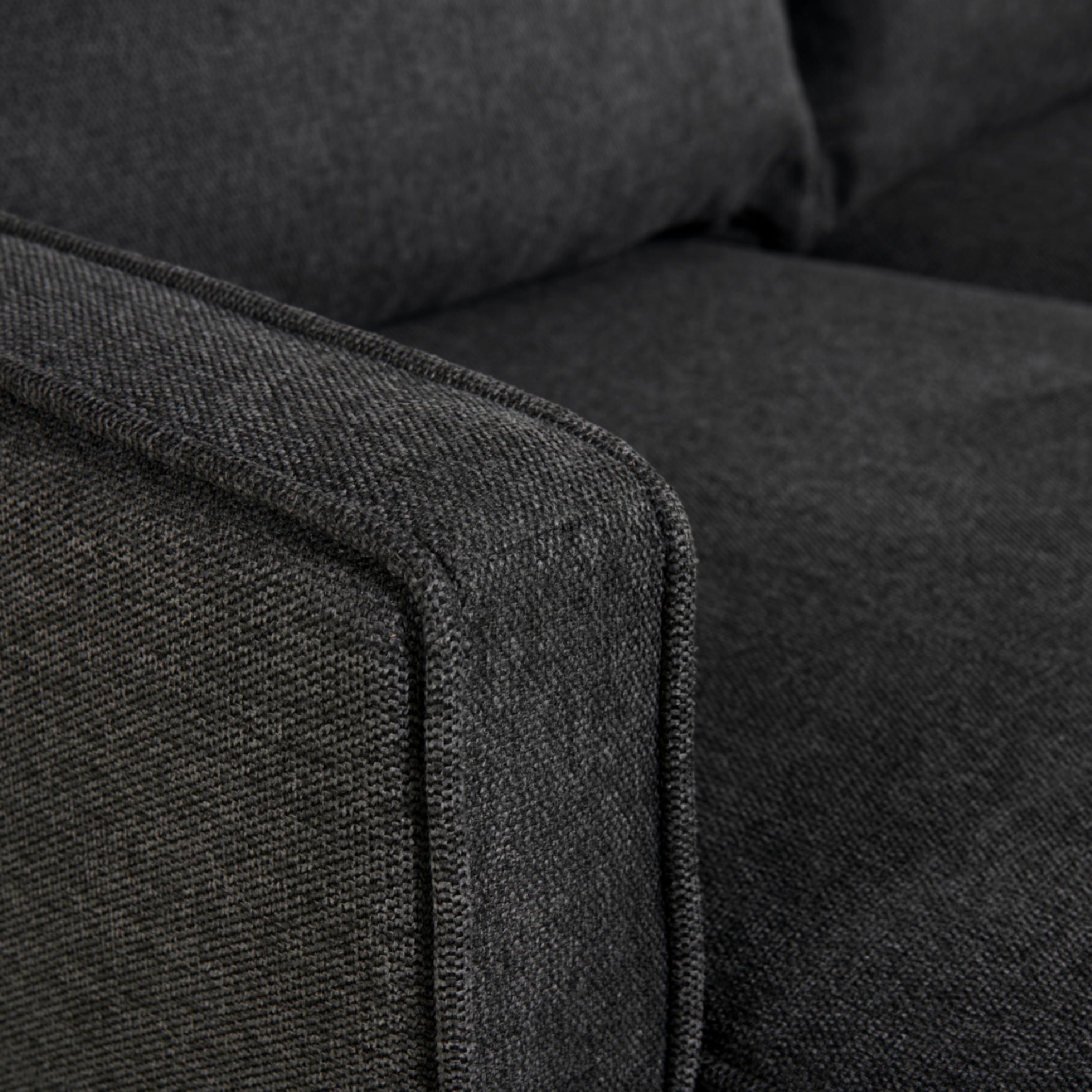 linnen hoekbank Lenne antraciet afbeelding 3