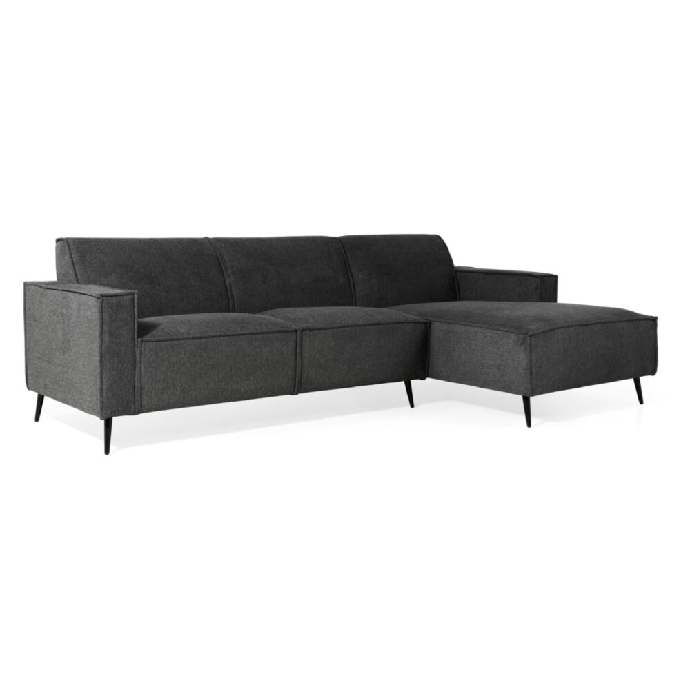 linnen hoekbank Cavik antraciet afbeelding 2