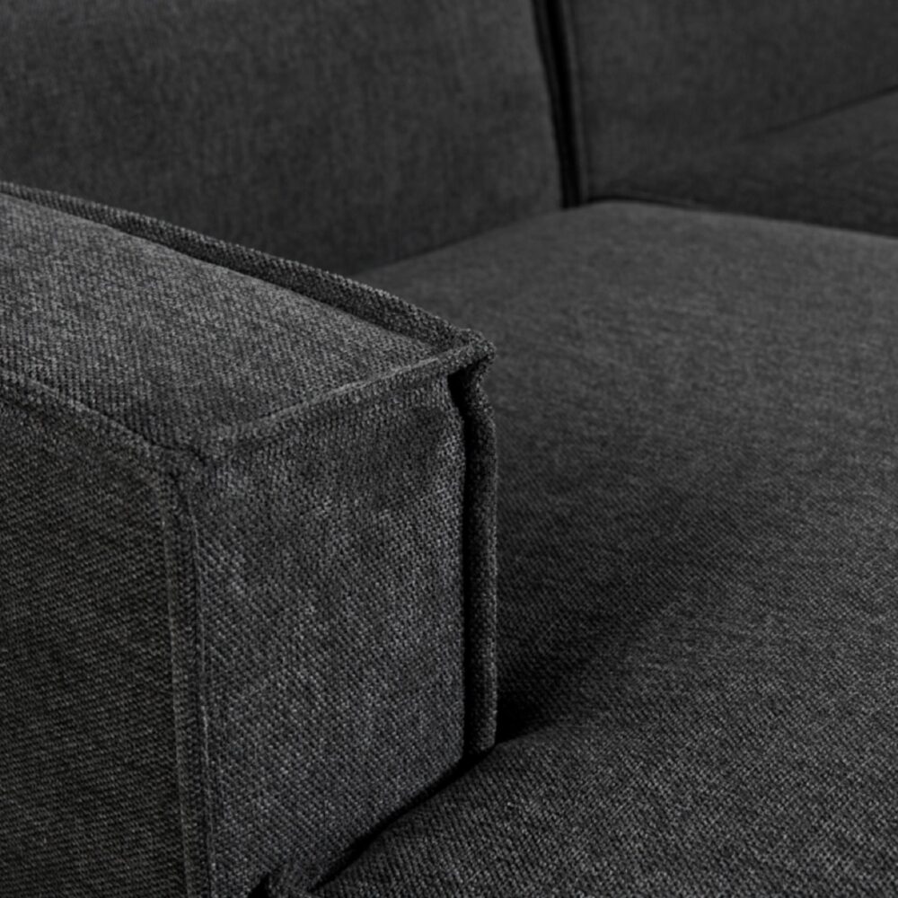 linnen hoekbank Cavik antraciet afbeelding 6