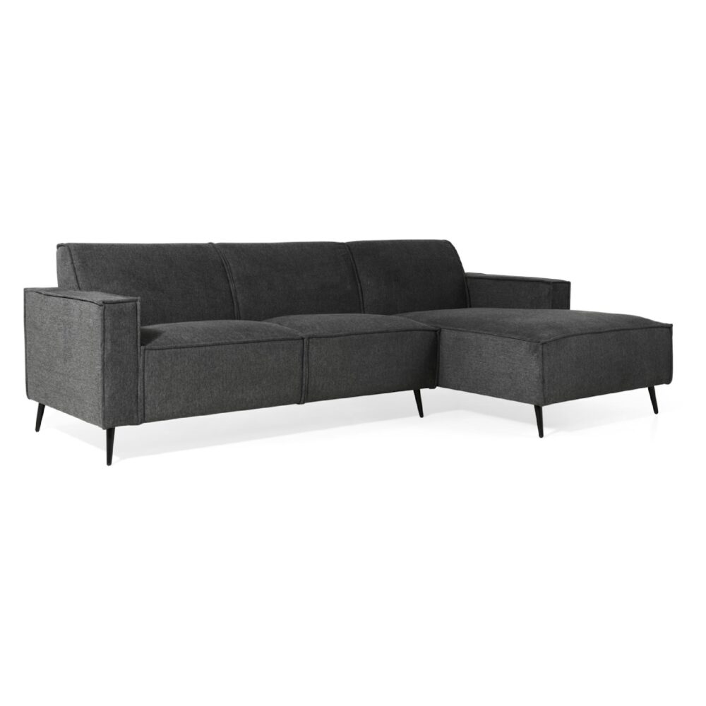 linnen hoekbank Cavik antraciet afbeelding 1