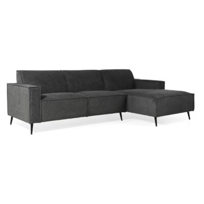 linnen hoekbank Cavik antraciet afbeelding 1