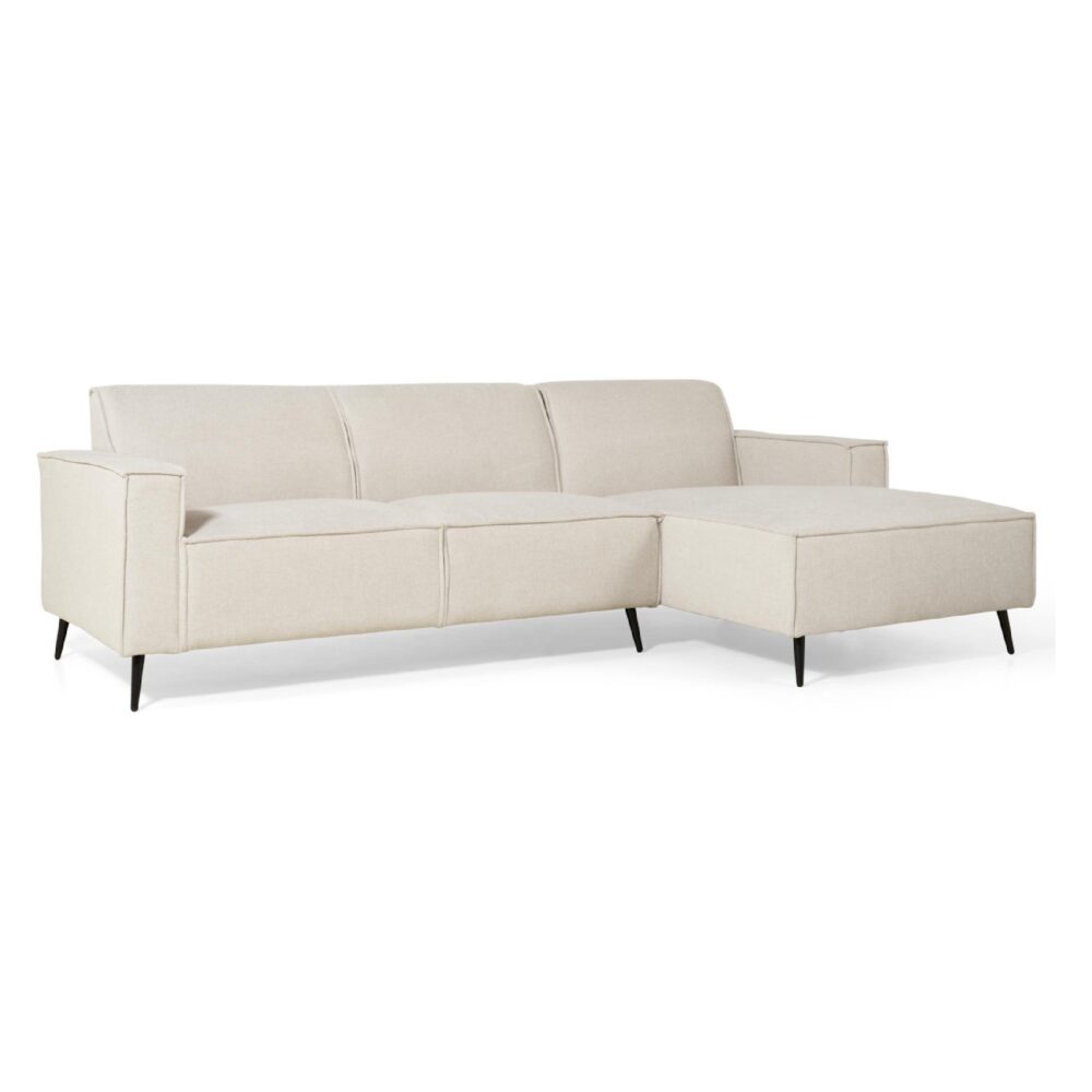 beige linnen hoekbank Cavik rechts afbeelding 1