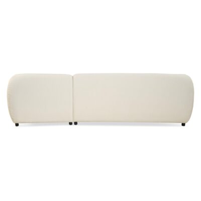 beige bouclé hoekbank Elna afbeelding 2