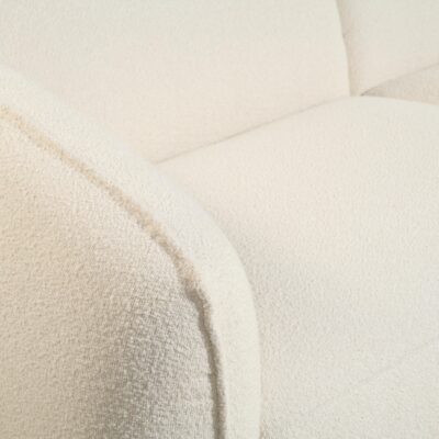 beige bouclé hoekbank Elna afbeelding 6