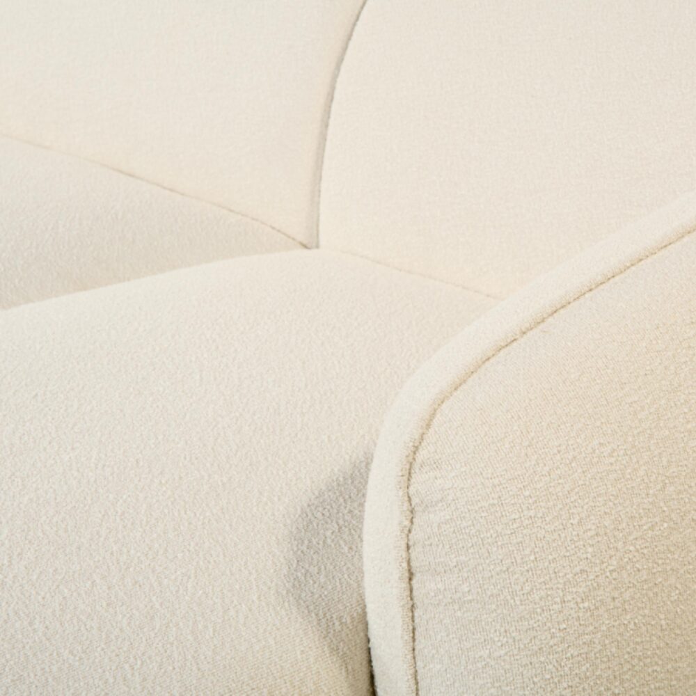 bouclé hoekbank Elna beige afbeelding 6