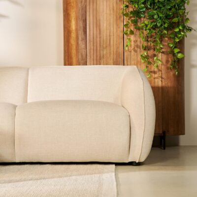 beige hoekbank Elna met chaise longue links afbeelding 7