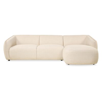 beige hoekbank Elna met chaise longue rechts afbeelding 3