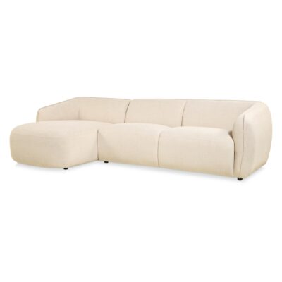 beige hoekbank Elna met chaise longue rechts afbeelding 2