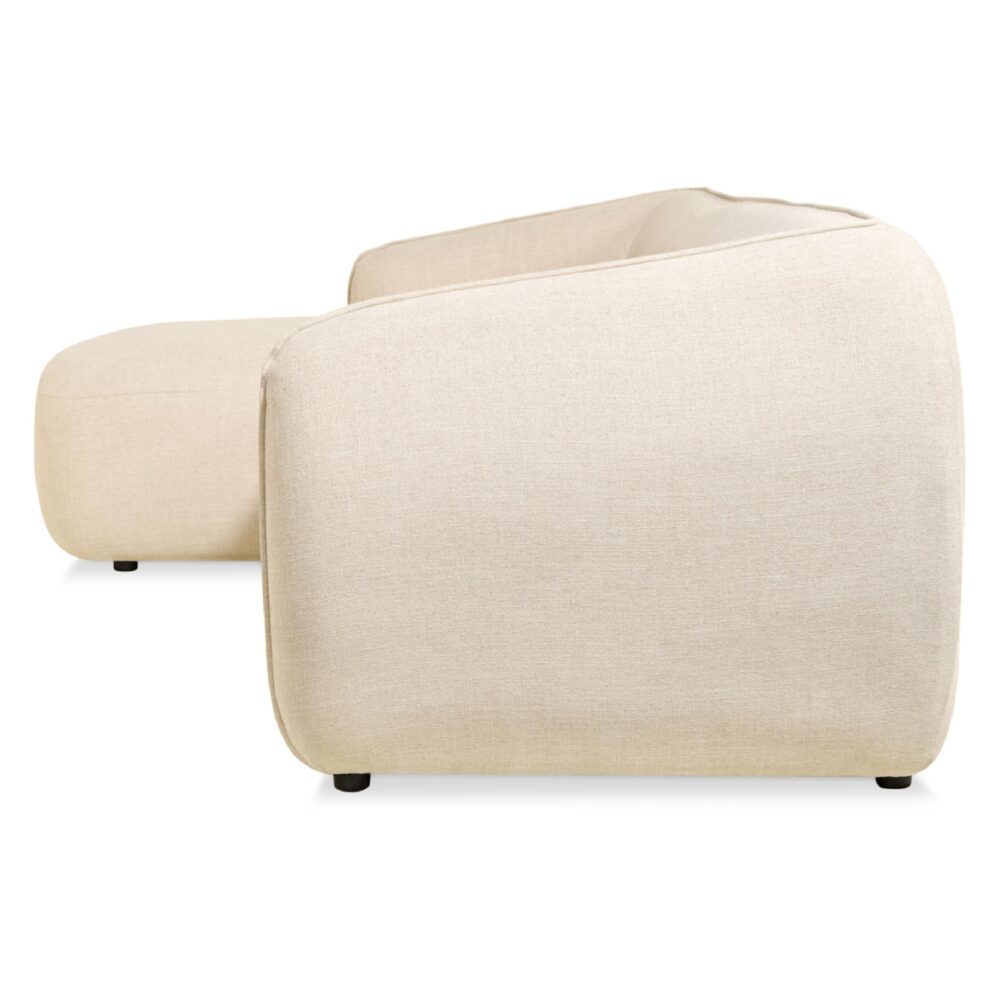 beige hoekbank Elna met chaise longue rechts afbeelding 5