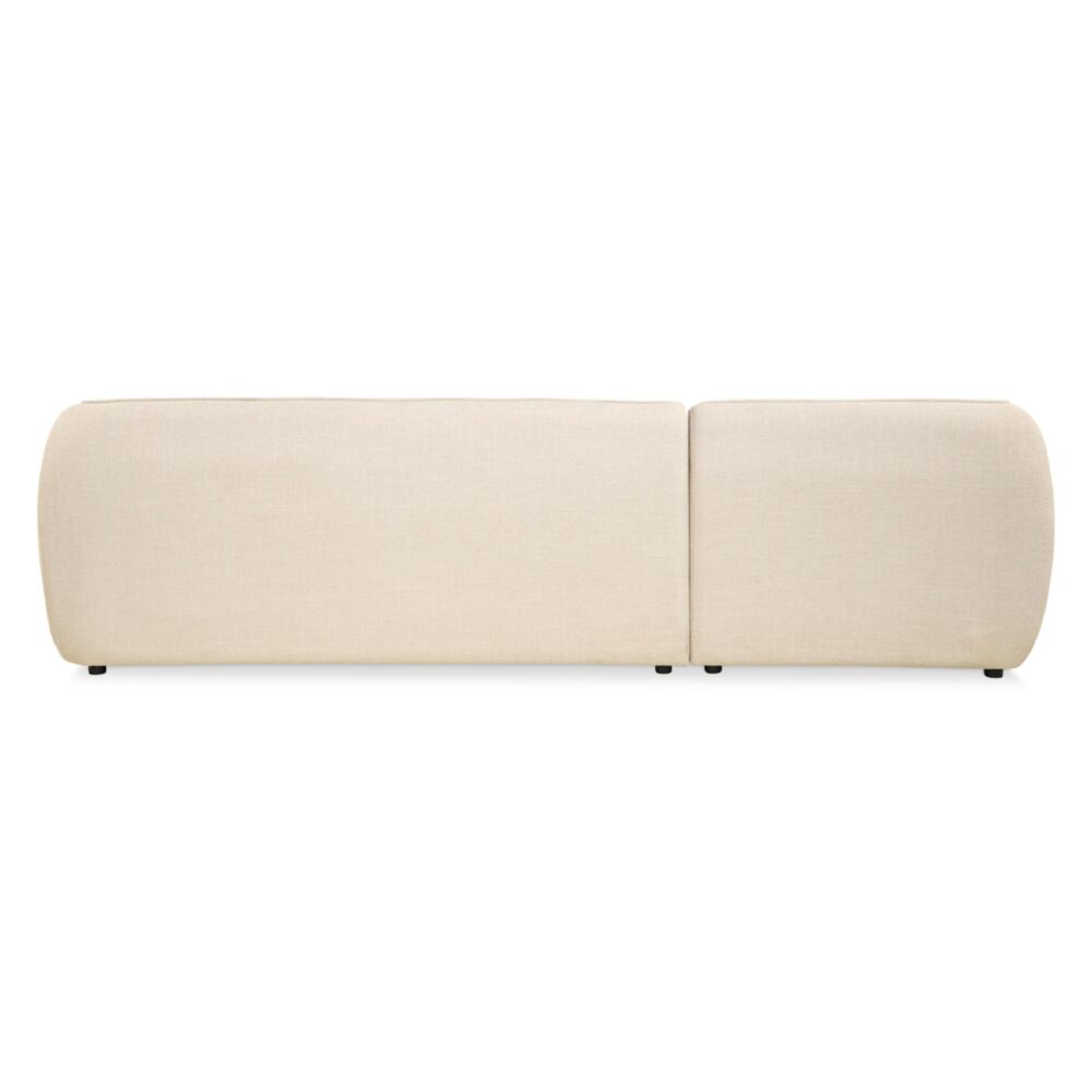 beige hoekbank Elna met chaise longue rechts afbeelding 4