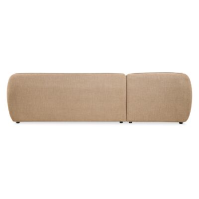 taupe hoekbank met chaise longue links Elna afbeelding 2