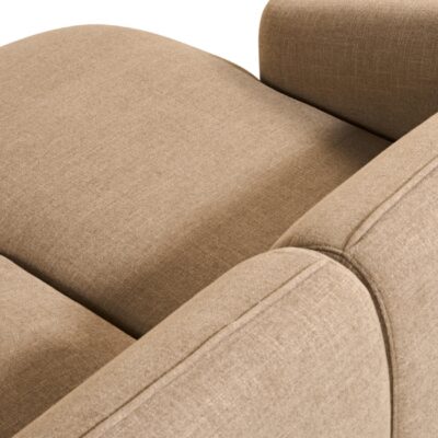 taupe hoekbank met chaise longue rechts Elna afbeelding 10