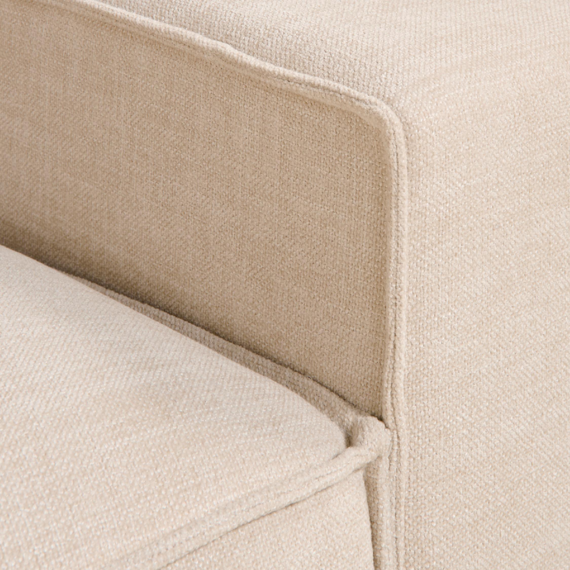 beige hoekbank links Daris met extra diepe zit afbeelding 6