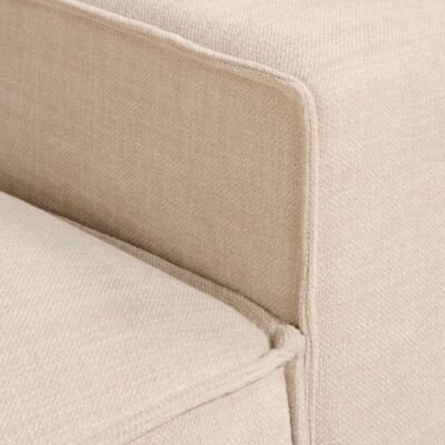 beige hoekbank Daris met extra diepe zit afbeelding 7