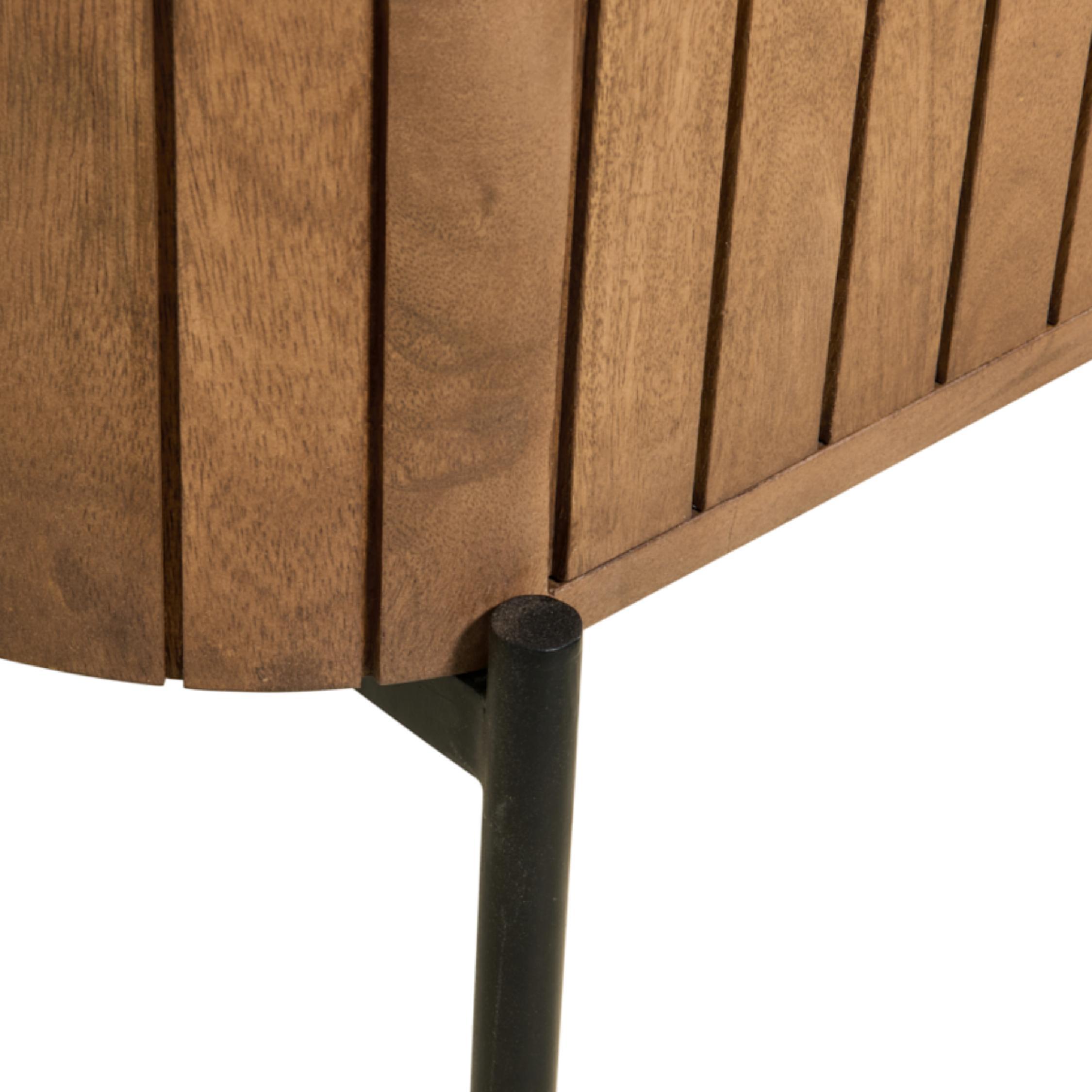 mangohouten nachtkastje Flin lichtbruin afbeelding 5