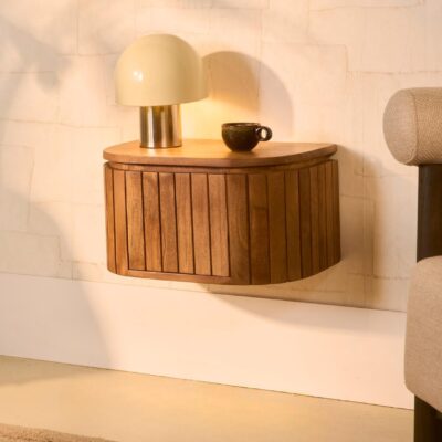 zwevend nachtkastje mangohout Flin afbeelding 5