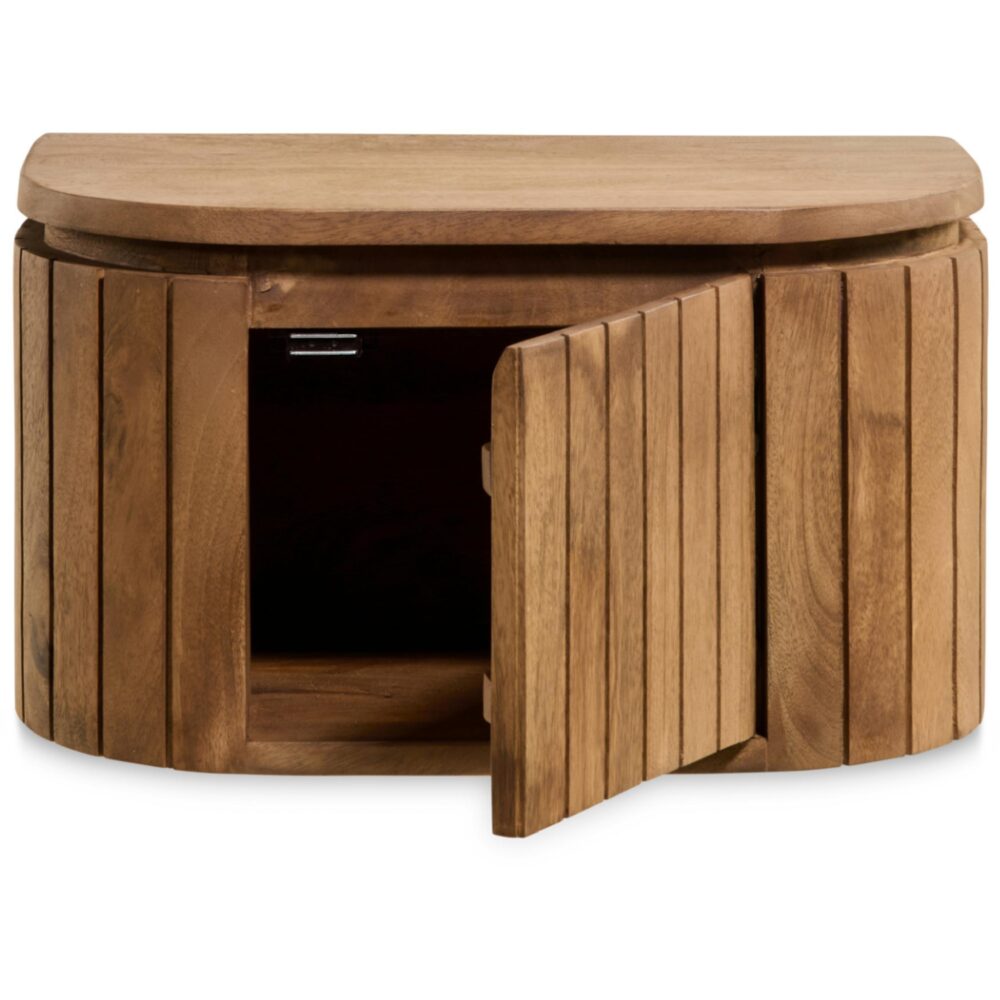 zwevend nachtkastje mangohout Flin afbeelding 3