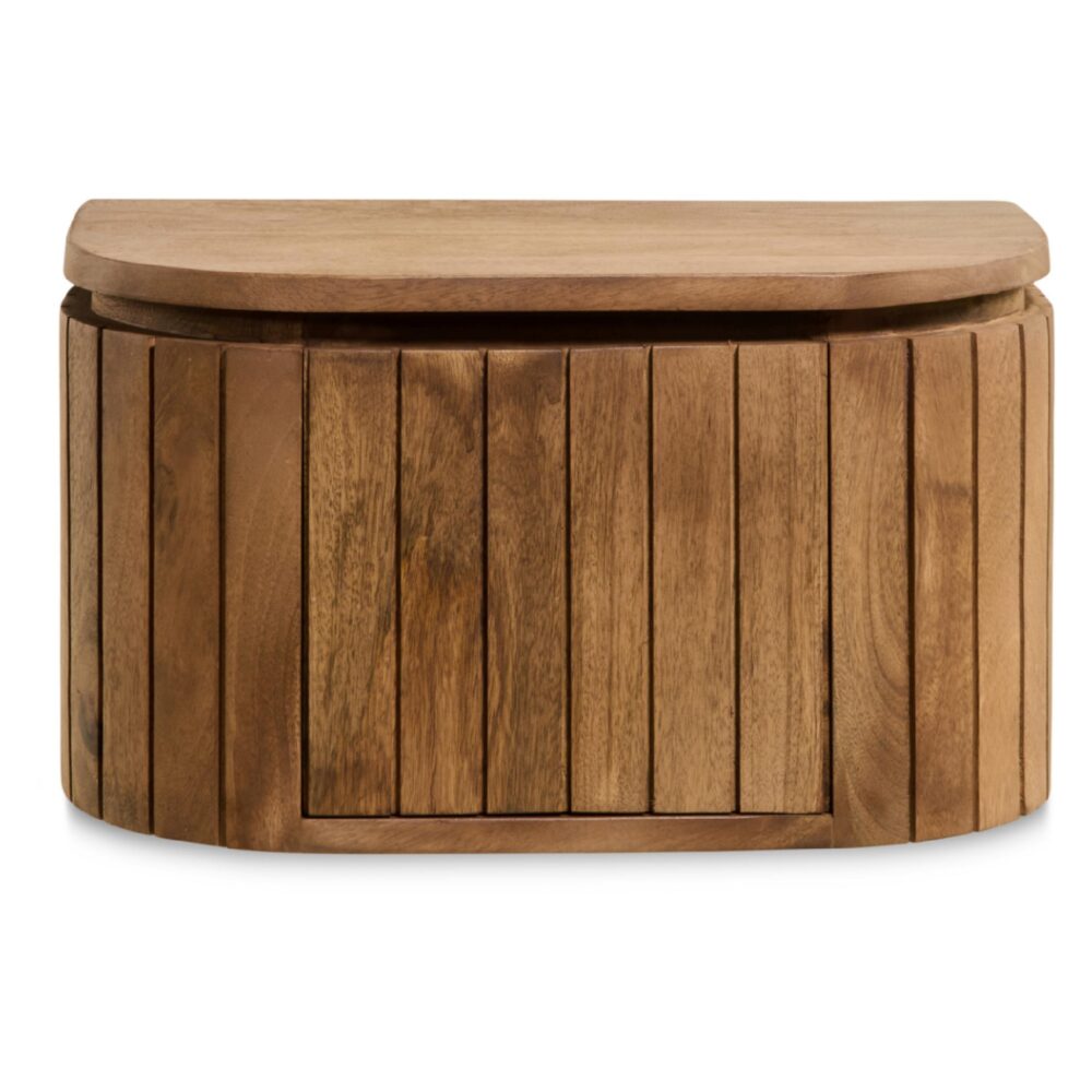 zwevend nachtkastje mangohout Flin afbeelding 2