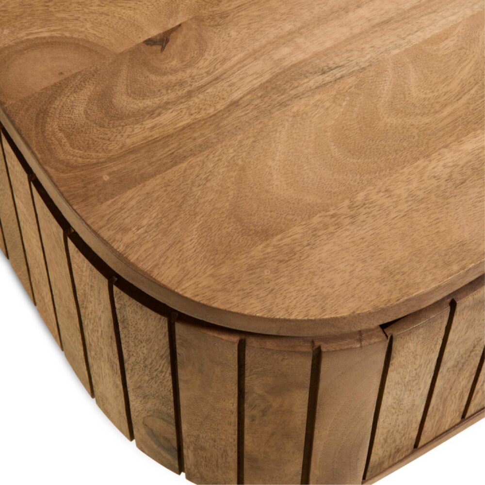 zwevend nachtkastje mangohout Flin afbeelding 4