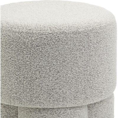 bouclé poef beige afbeelding 3