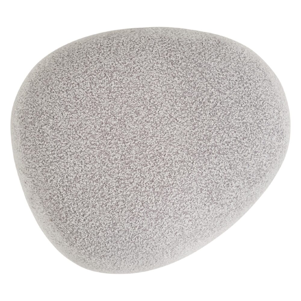 bouclé poef hocker naturel afbeelding 2