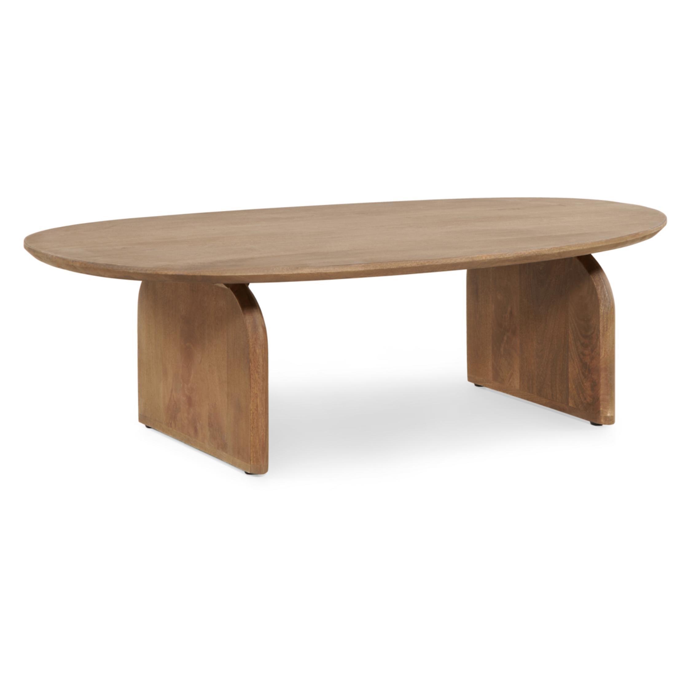 organische mangohouten salontafel Eira afbeelding 1