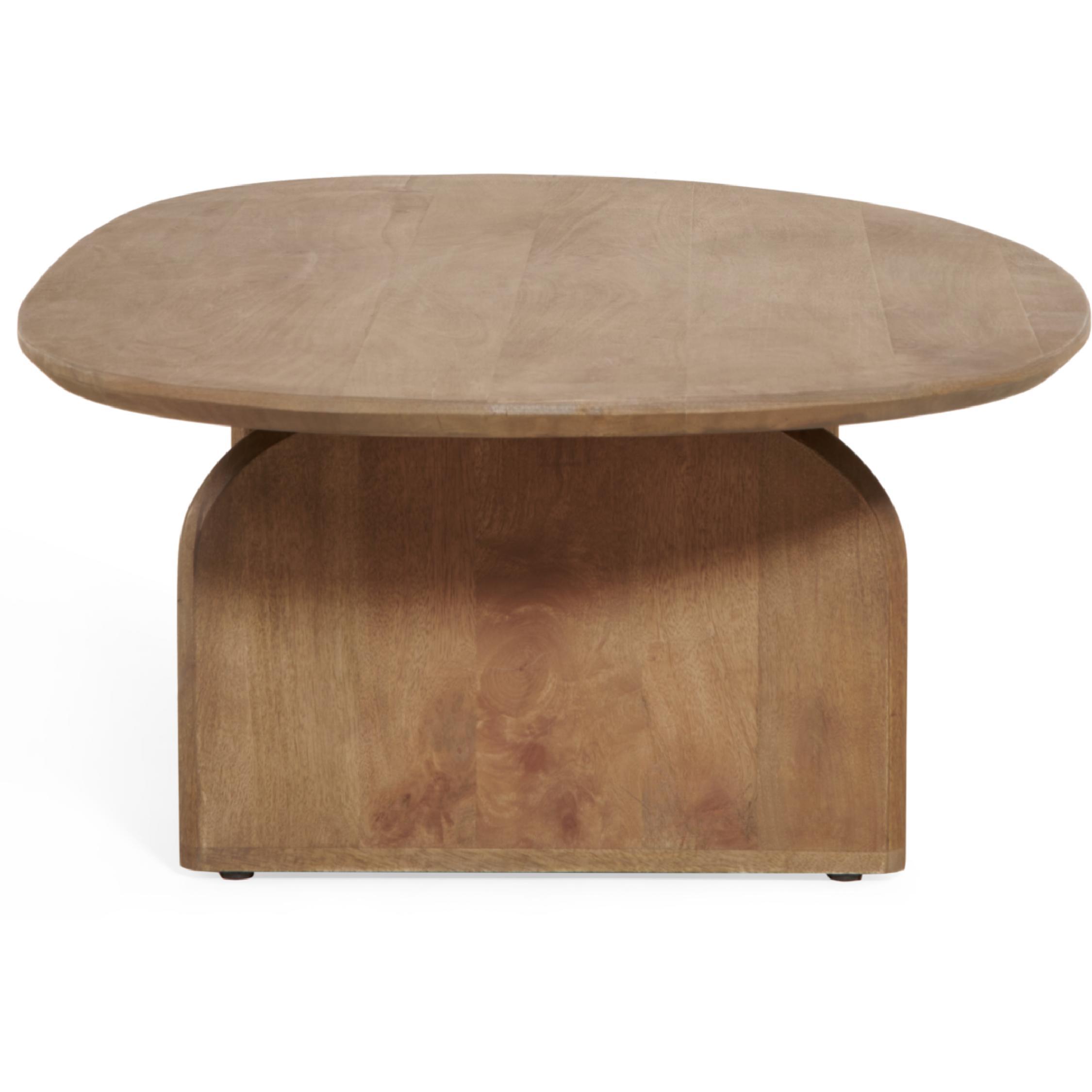 organische mangohouten salontafel Eira afbeelding 5
