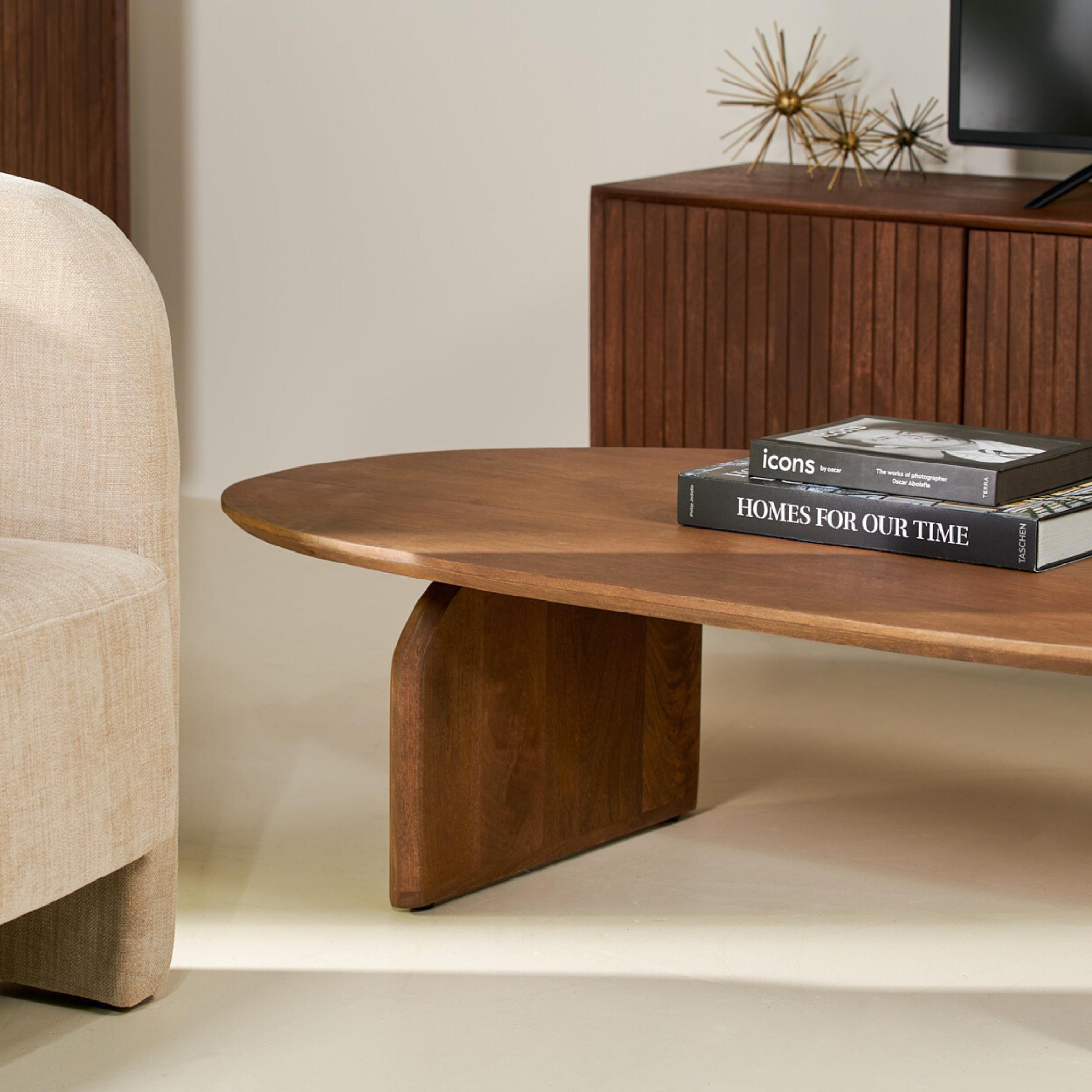 organische mangohouten salontafel Eira afbeelding 7