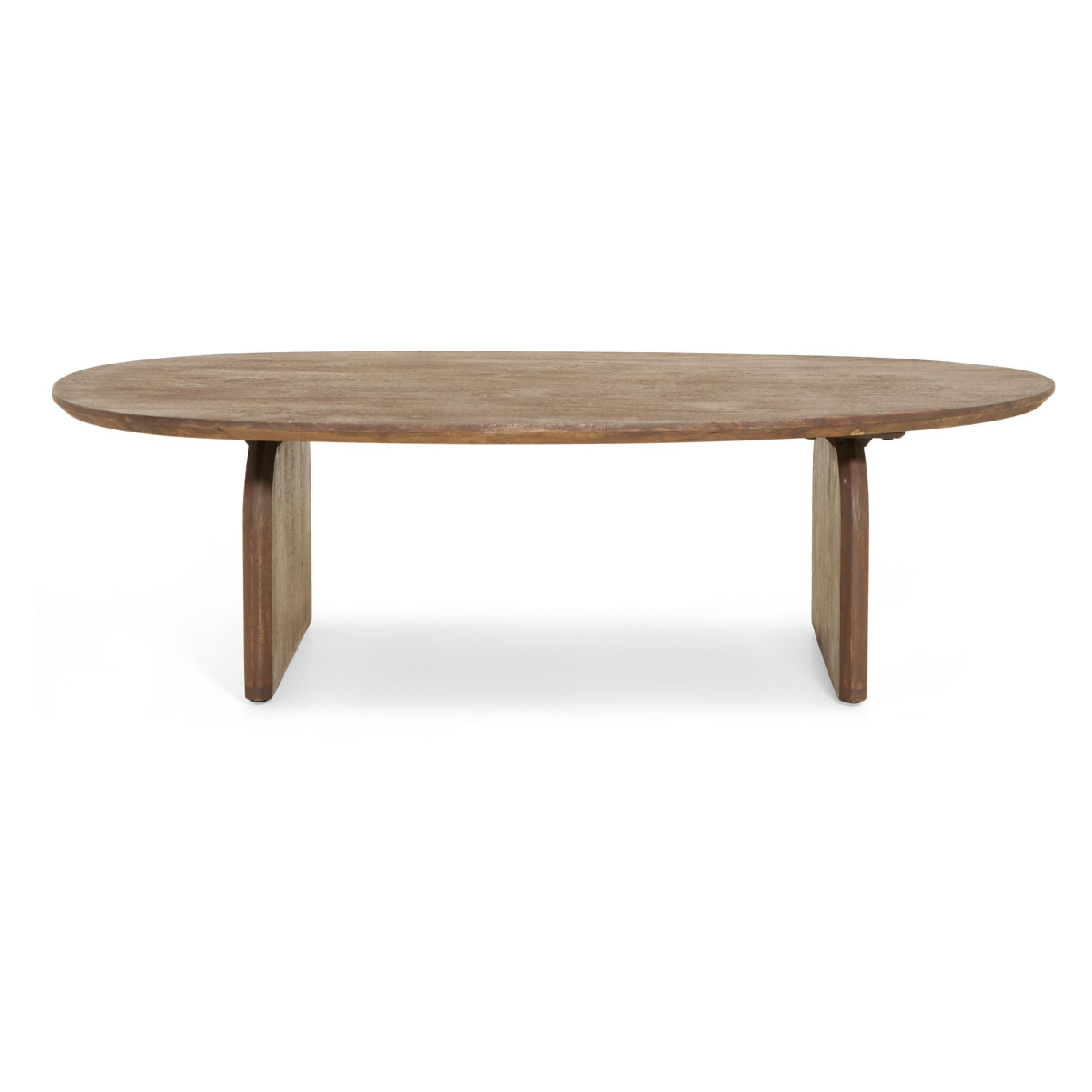 organische mangohouten salontafel Eira afbeelding 4