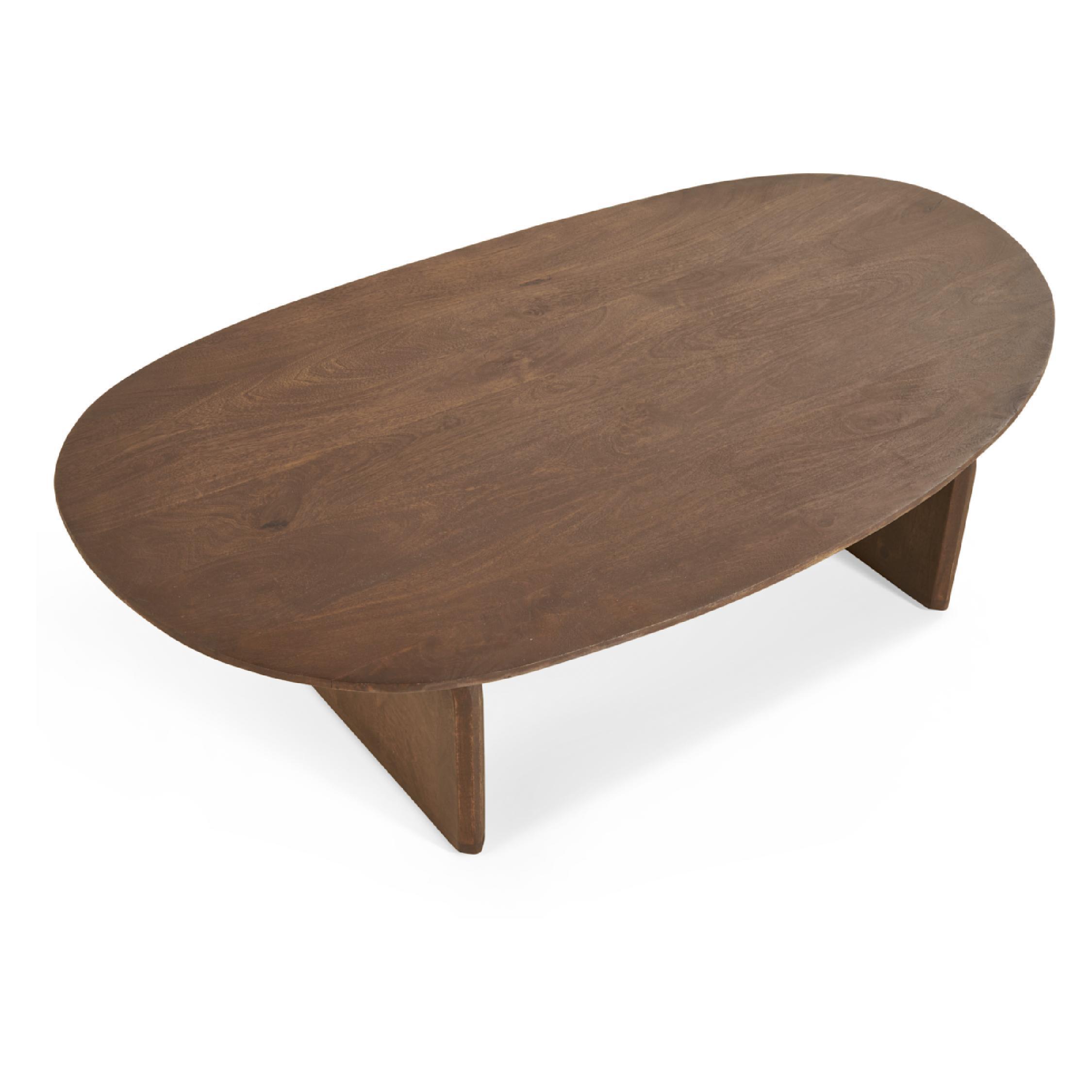 organische mangohouten salontafel Eira afbeelding 2