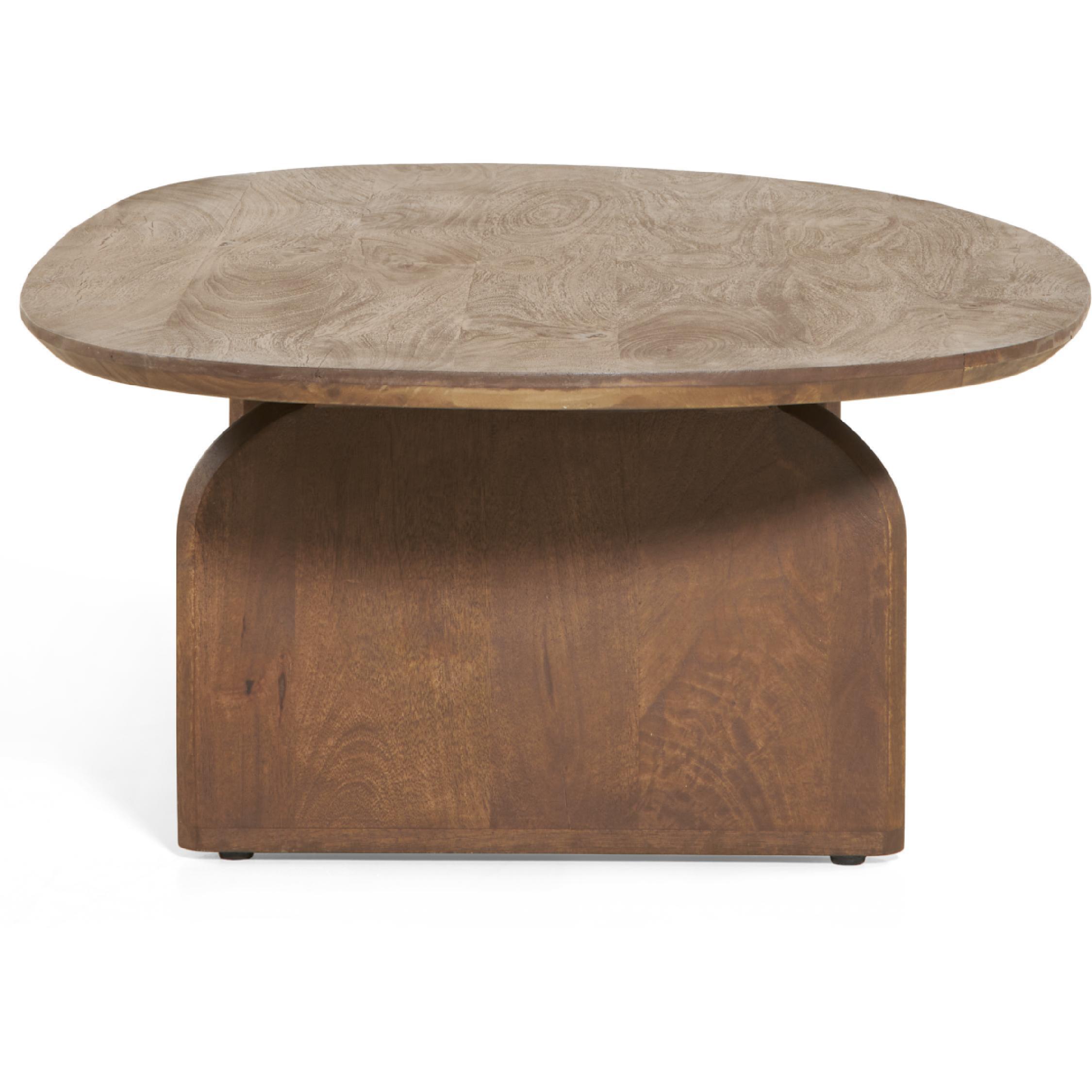 organische mangohouten salontafel Eira afbeelding 7