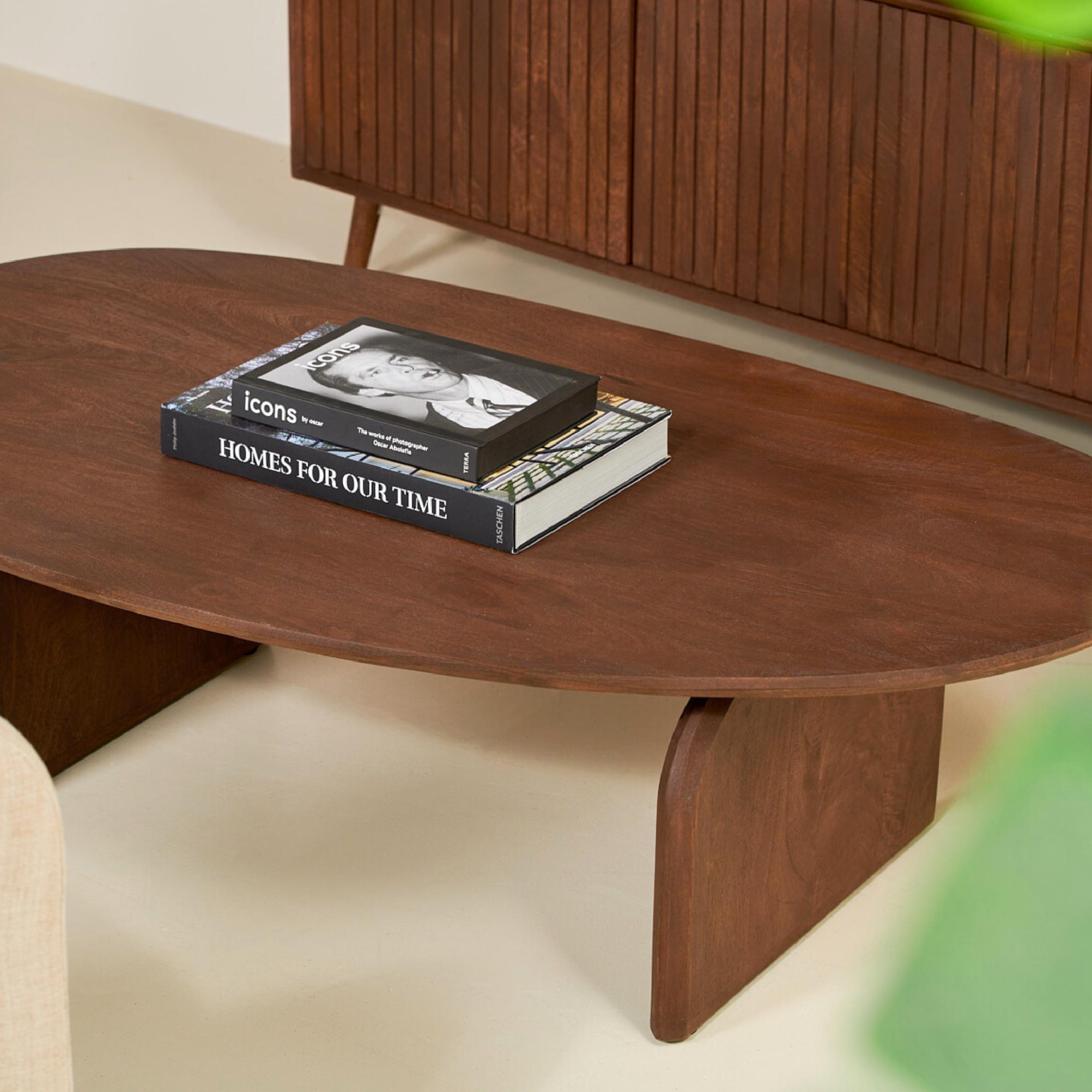 organische mangohouten salontafel Eira afbeelding 9